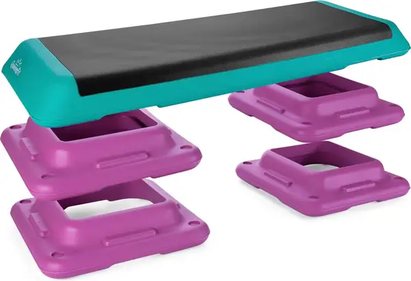 Степ-платформа Queenfit 3-х рівнева різнобарвна купити недорого в Україні, фото 7