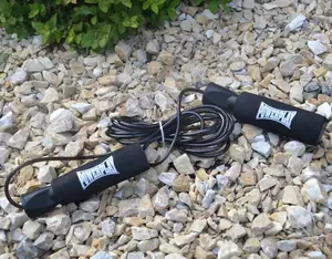 Скакалка скоростная PowerPlay 4211 X ROPE с утяжелителем (120г*2) Черная (3м.) купить