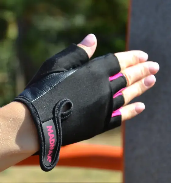 Перчатки для фитнеса MadMax MFG-251 Rainbow Pink XS купить недорого в Украине, фото 5