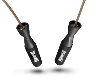 Скакалка шкіряна PowerPlay 4214 Leather Jump Rope Чорна 2.75 см. купити
