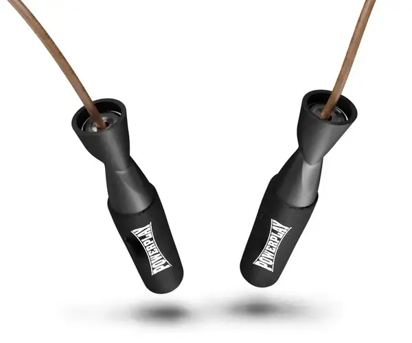 Скакалка шкіряна PowerPlay 4214 Leather Jump Rope Чорна 2.75 см. купити недорого в Україні, фото 2