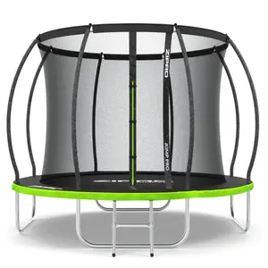 Батут Zipro Jump Pro Premium с внутренней сеткой 8 футов 252 см черно-зеленый купить