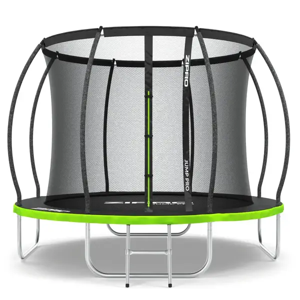 Батут Zipro Jump Pro Premium с внутренней сеткой 8 футов 252 см черно-зеленый купить
