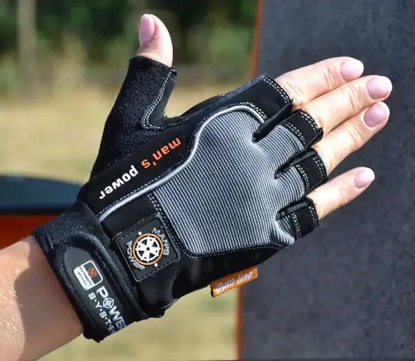 Рукавички для фітнесу Power System PS-2580 Man’s Power Black/Grey XS купити недорого в Україні, фото 5