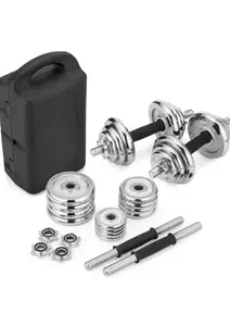 Набор гантели в кейсе Gymtek хромированные 2х10 кг. купить