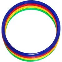 Кольца для координации Meta Flat Agility Rings Set of 12 синий, красный, желтый, зеленый Уни 60 см купить