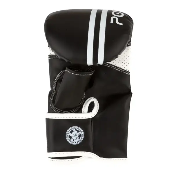 Снарядні рукавиці PowerPlay 3025 Чорно-Білі M (капа в подарунок) купити недорого в Україні, фото 3