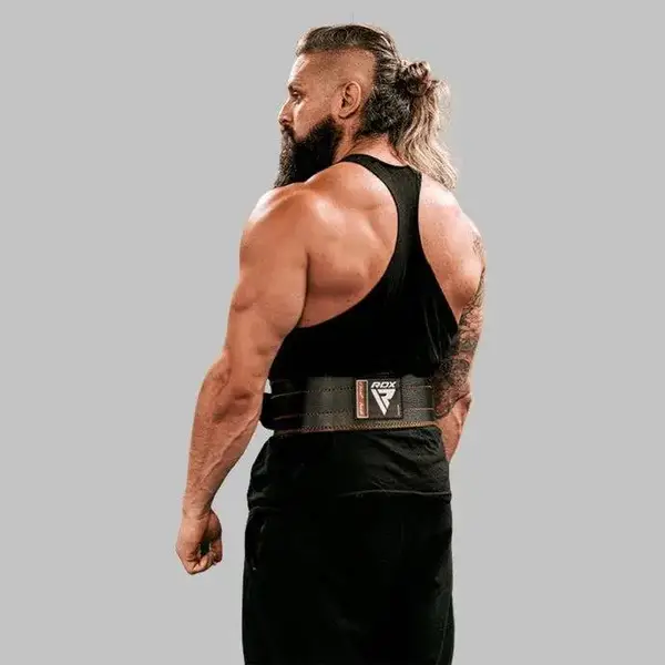 Пояс для пауэрлифтинга RDX RD1 кожаный Black M купить недорого в Украине, фото 7