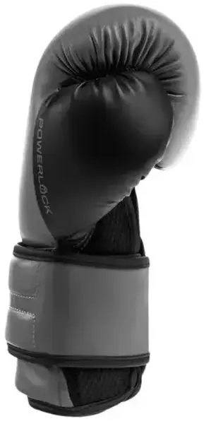 Боксерські рукавиці Everlast POWERLOCK 2R TRAINING GLOVE сірий, чорний Уні 10 унцій купити недорого в Україні, фото 4