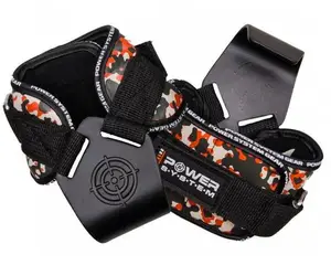 Гаки для тяги на зап'ястя Power System PS-3370 Hooks Camo Black/Red L купити