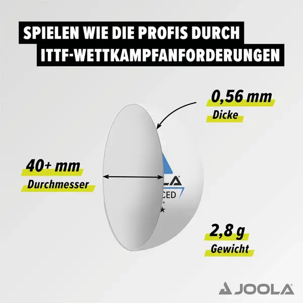 М'ячі для настільного тенісу Joola Advanced Training 40+ 24 шт (44207) купити недорого в Україні, фото 3
