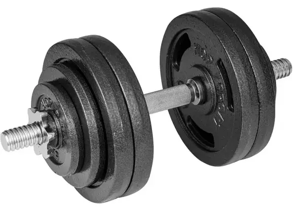 Гантелі металеві Hop-Sport New 30 кг з рукавичками купити недорого в Україні, фото 9