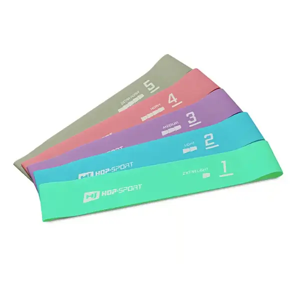 Набір резинок для фітнесу 600x50mm HS-L650RLL Пастель купити недорого в Україні, фото 8
