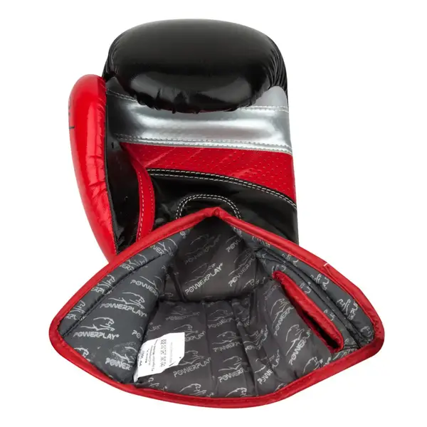 Боксерські рукавиці PowerPlay 3007 Scorpio Чорні карбон 12 унцій купити недорого в Україні, фото 3