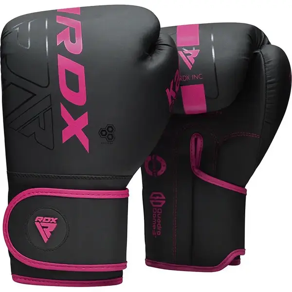 Боксерські рукавиці RDX F6 MATTE PINK-8OZ (капа в комплекті) купити недорого в Україні, фото 2