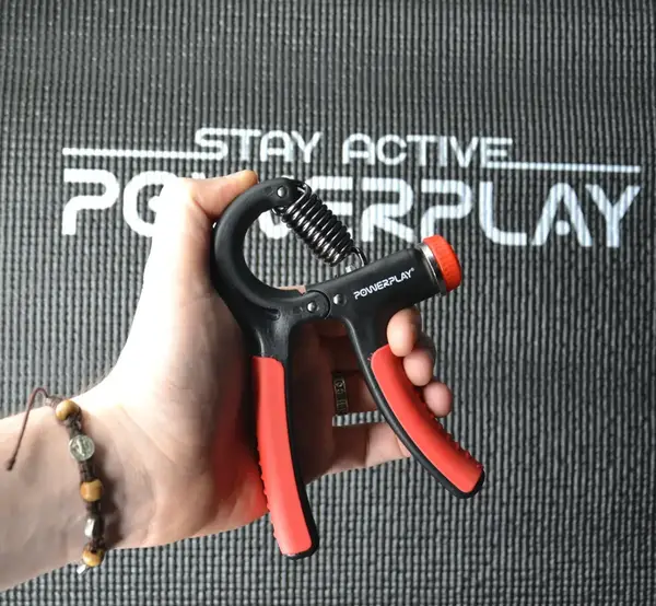 Еспандер кистьовий PowerPlay PP-4323 з регульованим навантаженням 10-40 кг. Strength Grip Чорно-червоний купити недорого в Україні, фото 6