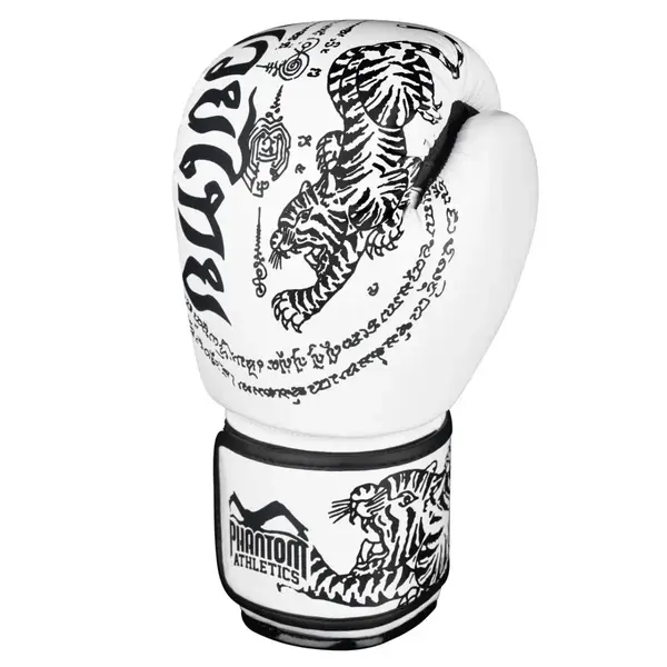 Боксерські рукавиці Phantom Muay Thai White 16 унцій (бинти в подарунок) купити недорого в Україні, фото 2