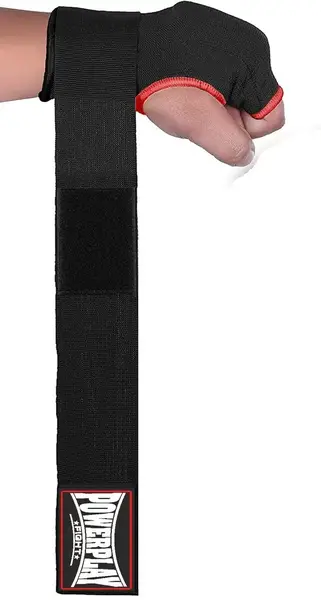 Бинти-рукавиці PowerPlay 3096 з гелевими подушечками Чорні L купити недорого в Україні, фото 3