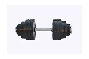 Гантель обгумована набірна 23 кг Rn-Sport купити