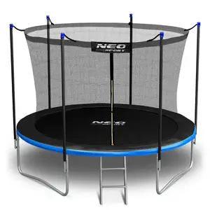 Батут Neo-Sport с внутренней сеткой 10 футов 312 см черно-синий купить