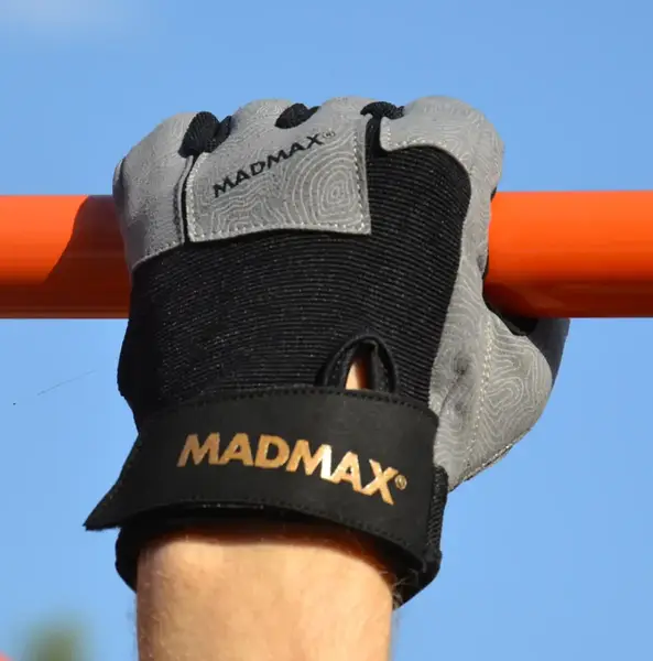 Рукавички для фітнесу MadMax MFG-871 Damasteel Grey/Black S купити недорого в Україні, фото 9