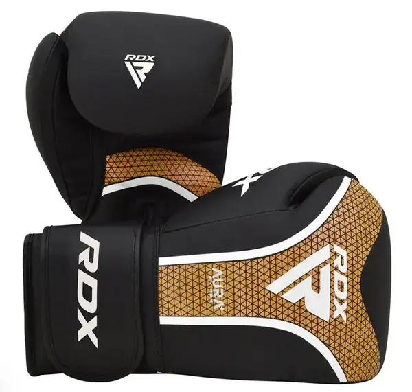 Перчатки боксерские RDX T17 Aura Black Gold 12 ун. купить