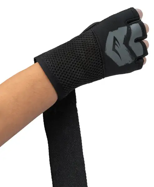 Бинти-рукавички Everlast PROSPECT QUICK WRAPS чорний, сірий Уні L/XL купити недорого в Україні, фото 7