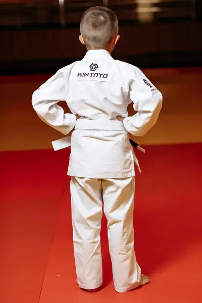 Кімоно для джиу - джитсу біле, TM "Kintayo", 150 зріст, щільність 350 гр/м.кв. купити недорого в Україні, фото 4