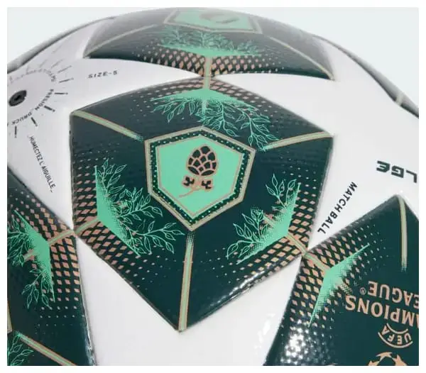 М'яч футбольний Adidas UCL LGE білий, зелений | Розмір 4 купити недорого в Україні, фото 4