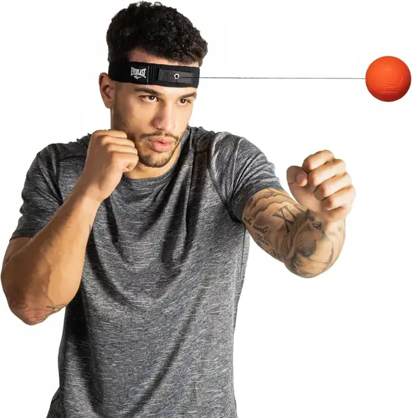 Тренажер для бокса Everlast POWERLOCK REFLEX BALL красный УНИ OSFM купить недорого в Украине, фото 2