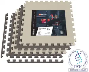 Мат-пазл Hop-Sport EVA 1см HS-A010PM - 4 частей бежево-коричневый купить