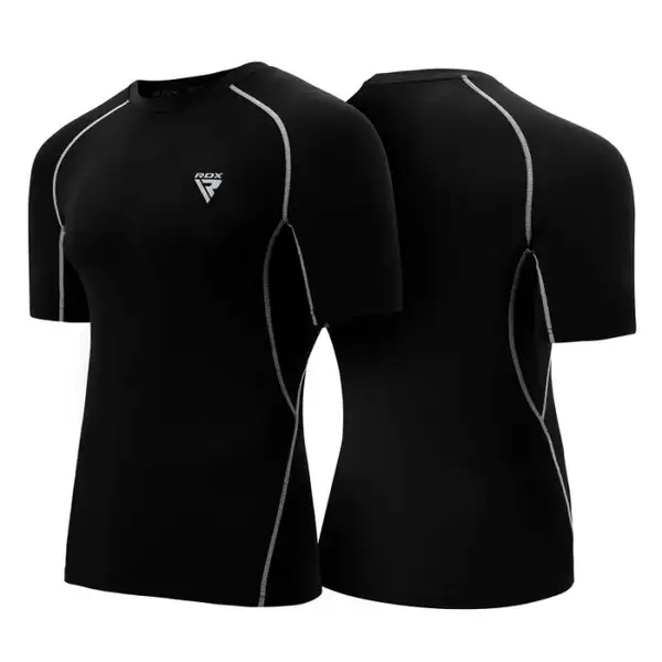 Рашгард з коротким рукавом RDX Lycra Black L купити недорого в Україні, фото 6