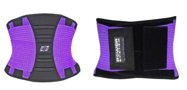Пояс-корсет для підтримки спини Power System PS-6031 Waist Shaper Purple L/XL купити недорого в Україні, фото 9