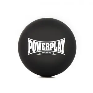 Масажний силіконовий м'яч PowerPlay PP-4354 Silicone Lacrosse Ball (6.3см.) Чорний купити