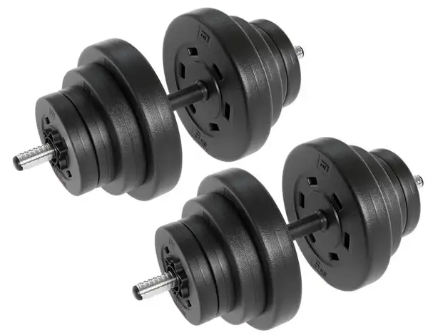 Гантелі композитні Hop-Sport 2х20 кг PRO з рукавичками (2 пари) купити недорого в Україні, фото 7