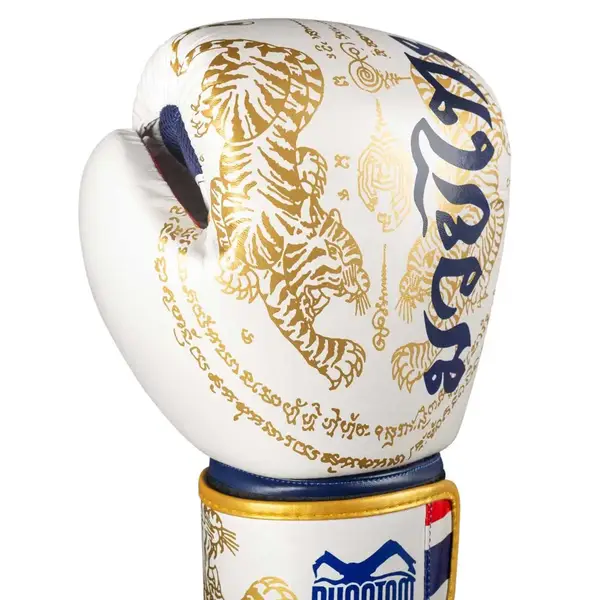 Боксерські рукавиці Phantom Muay Thai Gold Limited Edition 10 унцій (бинти в подарунок) купити недорого в Україні, фото 3
