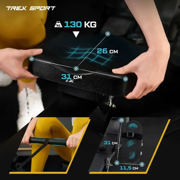 Гребной тренажер Trex Sport TX-580RM REIN black купить недорого в Украине, фото 6