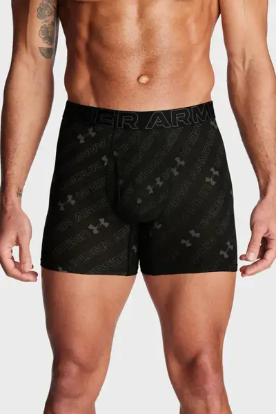 Труси UA M Perf Cotton Nov 6in чорний, сірий Чол SM купити недорого в Україні, фото 2