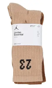 Носки Nike UJ ESSENTIAL CREW 3PR 144 белый, коричневый, бежевый Уни 38-42 купить