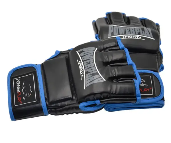 Перчатки для MMA PowerPlay 3058 Черно-Синие M купить недорого в Украине, фото 7