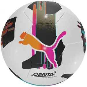 Мяч футбольный Puma Orbita 5 TB Hardground белый, черный, розовый | Размер 5 купить