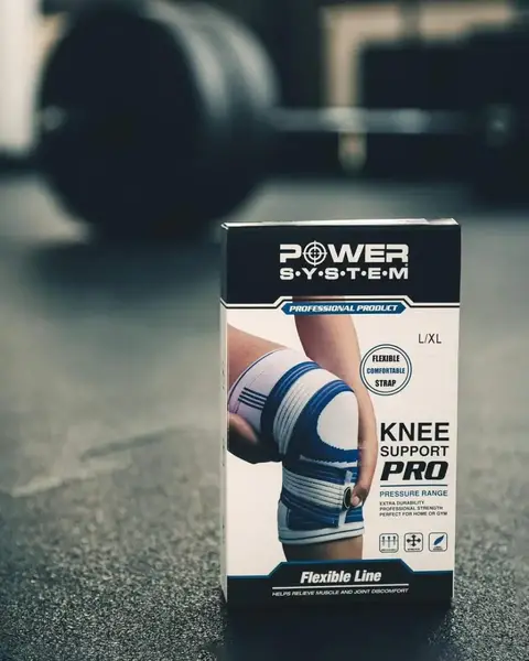 Наколенник Power System PS-6008 Knee Support Pro Blue/White (1шт.) S/M купить недорого в Украине, фото 7