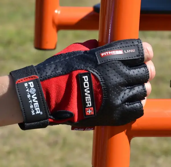 Перчатки для фитнеса Power System PS-2500 Power Plus Black/Red S купить недорого в Украине, фото 7