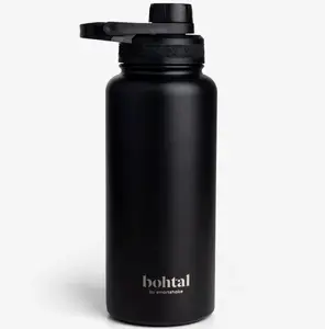 Пляшка для води металева з подвійною вакуумною ізоляцією Bohtal Insulated Sports Bottle 960 ml/32 oz Black купити