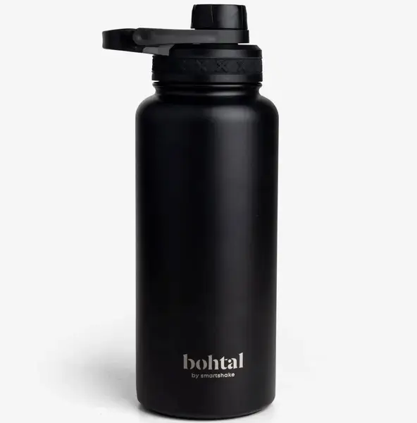 Пляшка для води металева з подвійною вакуумною ізоляцією Bohtal Insulated Sports Bottle 960 ml/32 oz Black купити