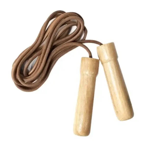 Скакалка York Leather Skip с деревянными ручками купить недорого в Украине, фото 2