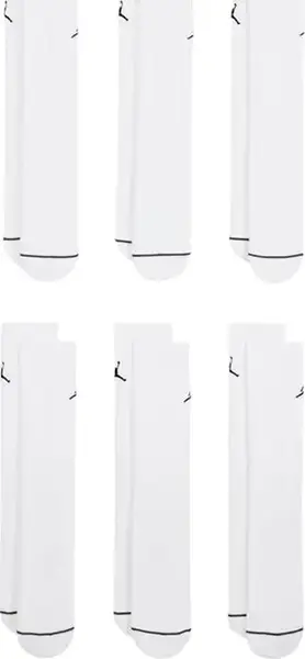 Носки Nike U J ED CUSH PLY CREW 6PR - 144 белый Уни 38-42 белый купить недорого в Украине, фото 4