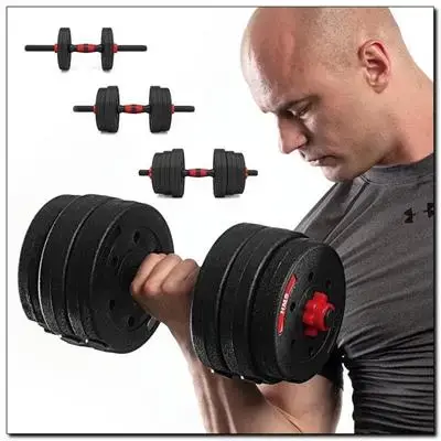 Набір штанга+гантелі HMS SGP20 - 20 кг, чорно-червоний купити недорого в Україні, фото 10