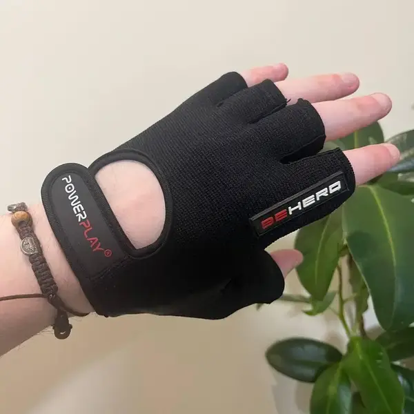 Перчатки для фитнеса и тяжелой атлетики PowerPlay 9200 черные XL купить недорого в Украине, фото 7