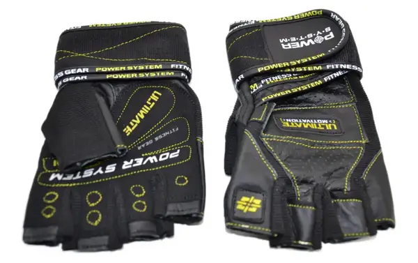 Рукавички для фітнесу Power System PS-2810 Ultimate Motivation Black/Yellow Line XL купити недорого в Україні, фото 3